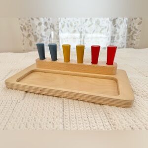 Monti Kids Wooden Peg Box Toy